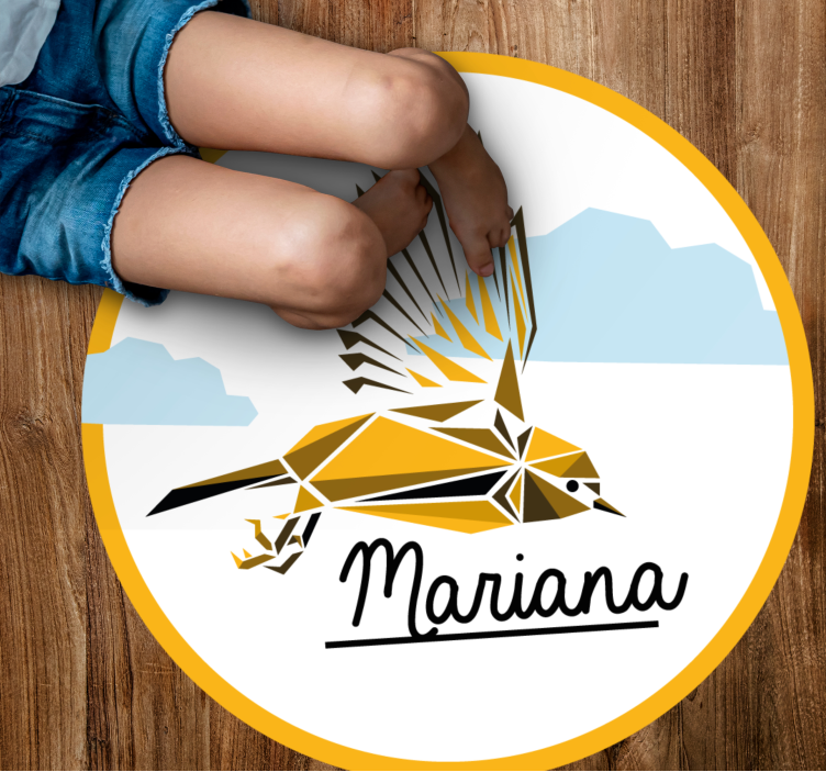 Henkilökohtainen lintu nimi vinyylimatto - Tenstickers