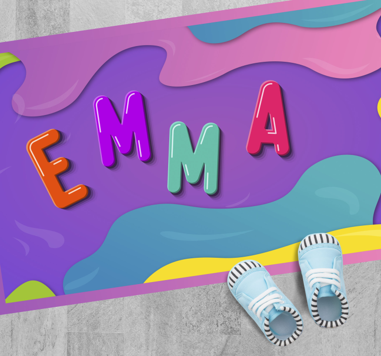 Henkilökohtainen nimi nimi vinyylimatto - Tenstickers