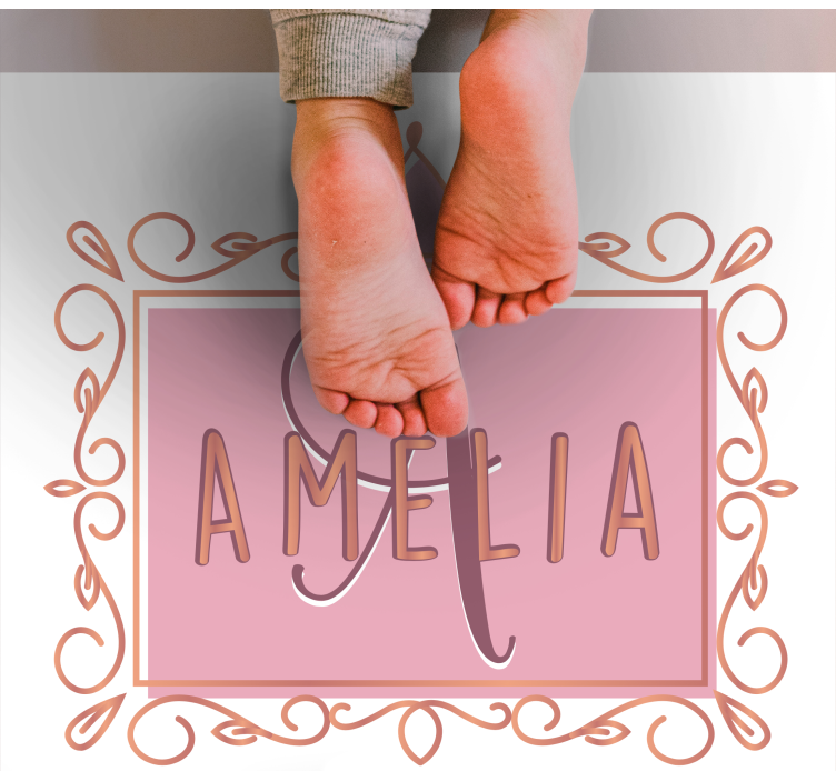 Henkilökohtainen prinsessakruunu vinyylimatto - Tenstickers