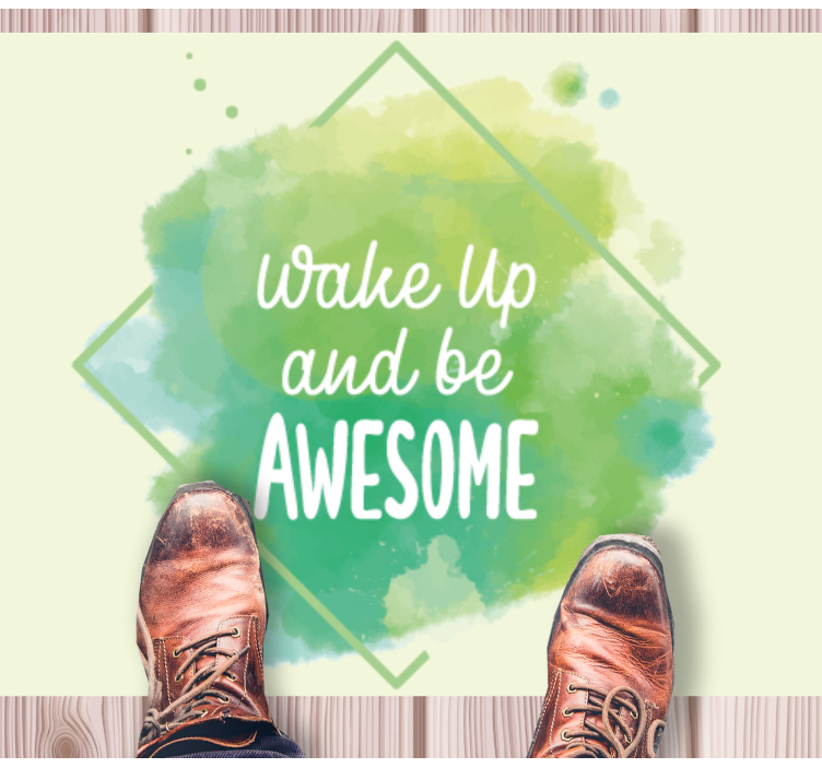 Herätä poikkeuksellinen lauseke vinyylimatto - Tenstickers