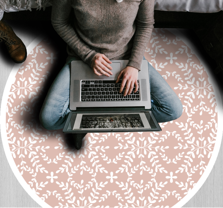 Herkkä kukintakoostumus kukka vinyylimatto - Tenstickers