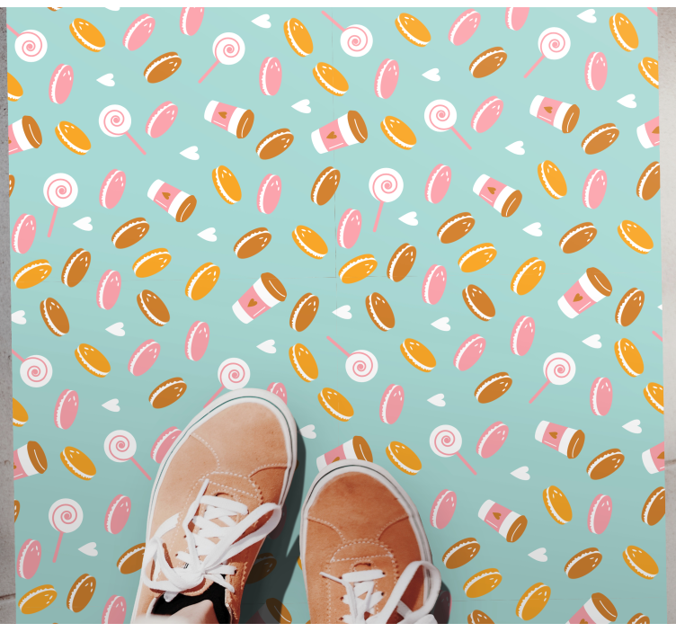 Herkullisten herkkujen kokoelma vinyylimatto - Tenstickers