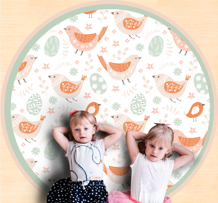 Ihastuttavia lintuaiheita luonto vinyylimatto - Tenstickers