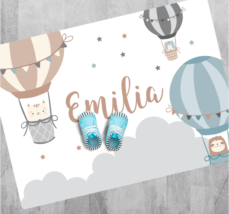 Ilmapallot nimi vinyylimatto - Tenstickers