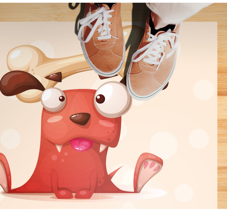 Iloinen pentu vauvan huoneen vinyylimatto - Tenstickers