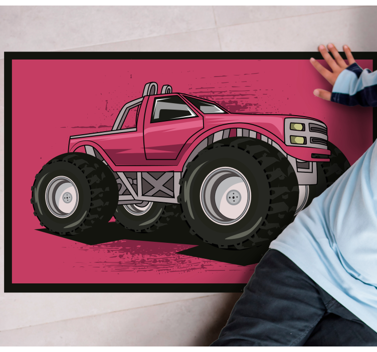 Iso monter kuorma-auto vinyylimatto olohuoneeseen - Tenstickers