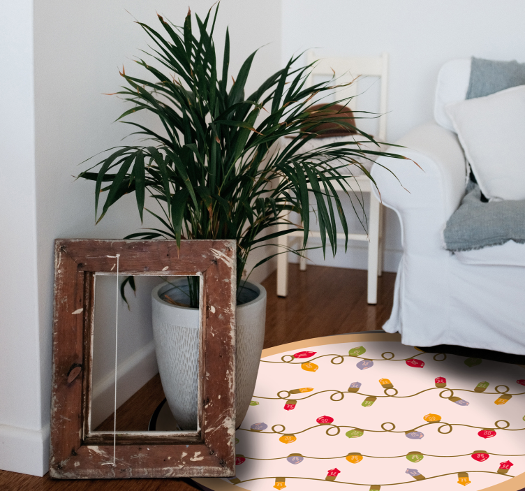 Jouluvalot jouluinen vinyylimatto - Tenstickers