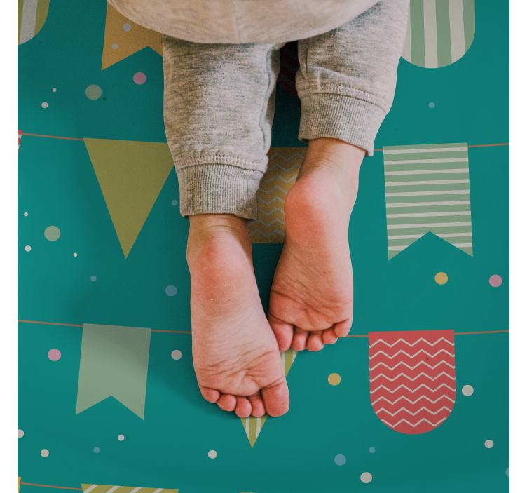 Juhlasirkku lastenhuone vinyylimatto - Tenstickers