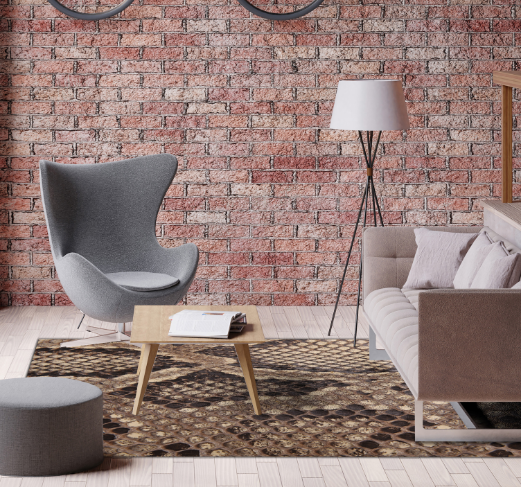 Käärmeennahan eläinkuvio vinyylimatto - Tenstickers