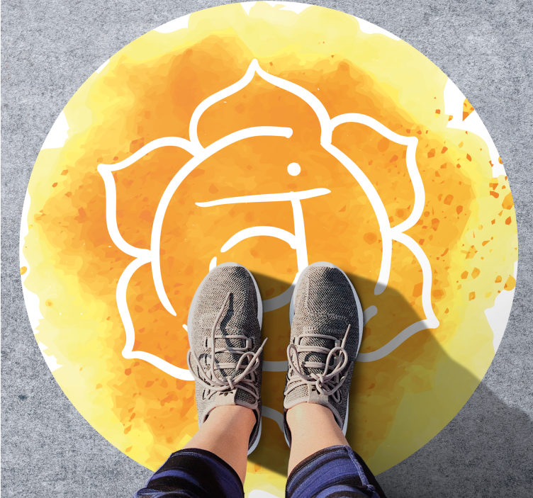 Kaunis sakraal chakra symboli moderni vinyylimatto - Tenstickers