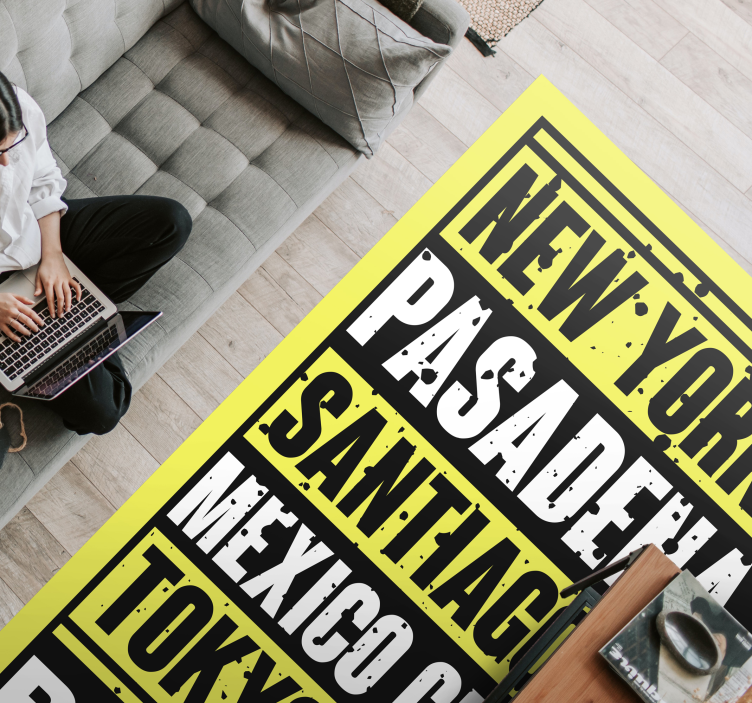 Kaupunkien nimet lauseke vinyylimatto - Tenstickers