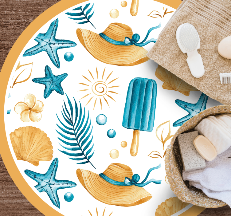 Kesäloman tunnelmia luonto vinyylimatto - Tenstickers