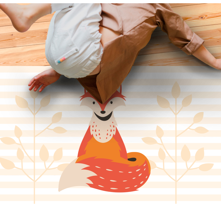 Ketun kasvot eläin vinyylimatto - Tenstickers