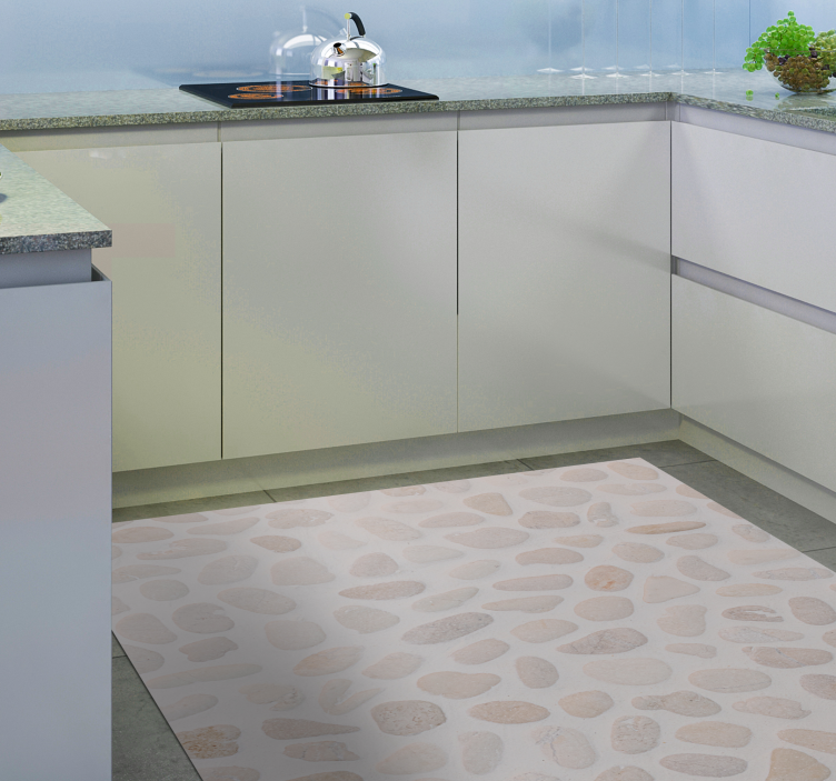 Kevyt kivi vinyylimatto keittiöön - Tenstickers