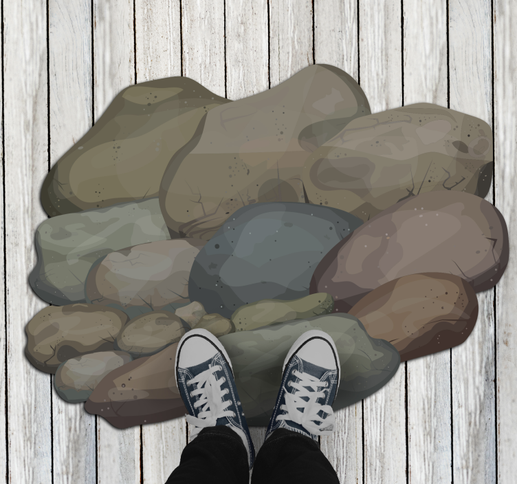 Kivi kuva vinyylimatto kivinen - Tenstickers