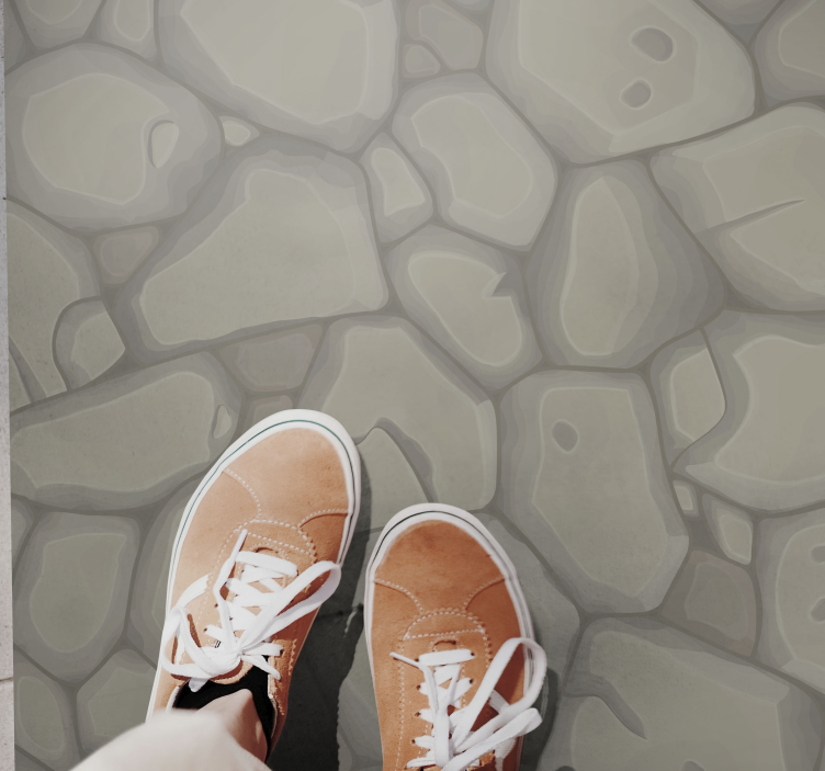 Kivinen polku vinyylimatto kivinen - Tenstickers