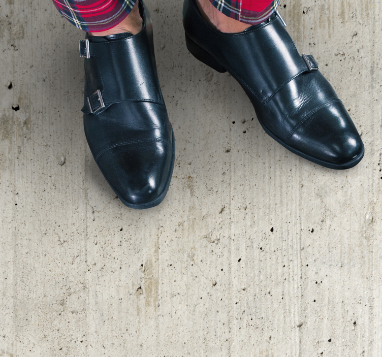 Kivinen vinyylimatto betonipintakuvioinnilla - Tenstickers