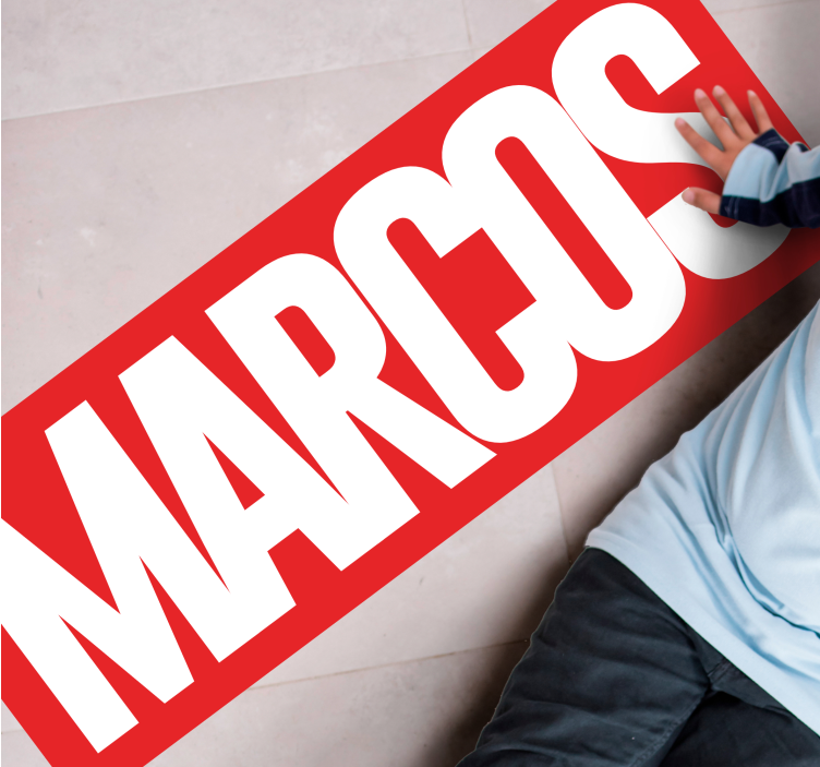 Koominen henkilökohtainen nimi nimi vinyylimatto - Tenstickers