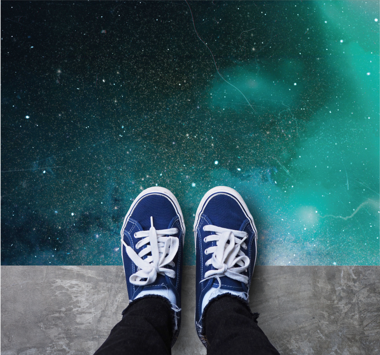 Kosmisen galaksin sävy tähti vinyylimatto - Tenstickers