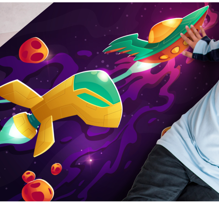 Kosmisen matkan käsite vinyylimatto - Tenstickers