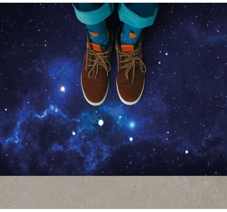 Kosmisen sumun kohtaus tähti vinyylimatto - Tenstickers