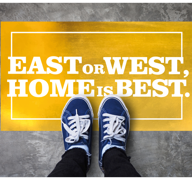 Koti on paras parvekkeen vinyylimatto - Tenstickers