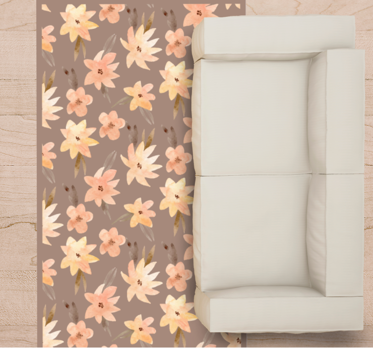 Kukka-aiheinen joukko kukat ja kasvit vinyylimatto - Tenstickers