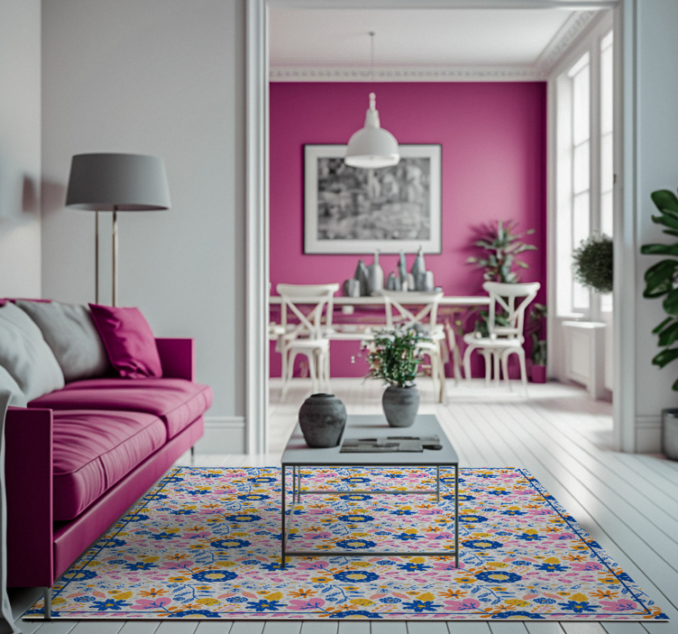 Kukkailuaika luonto teemainen vinyylimatto - Tenstickers