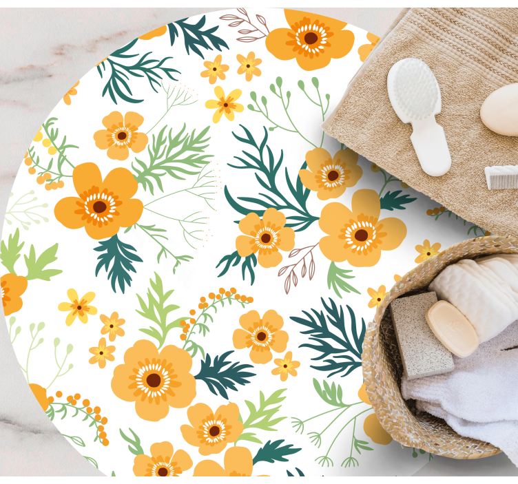 Kukkakimppukuvio kukka vinyylimatto - Tenstickers