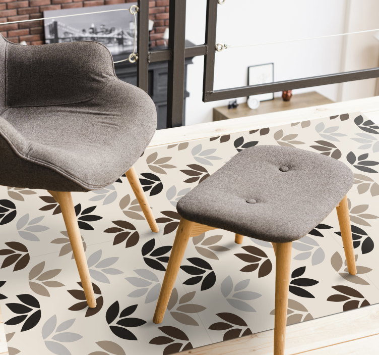 Kukkakuvio teema kukka vinyylimatto - Tenstickers