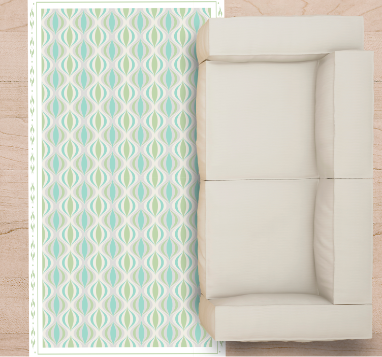 Kurvikas motiivi kaakeli vinyylimatto - Tenstickers