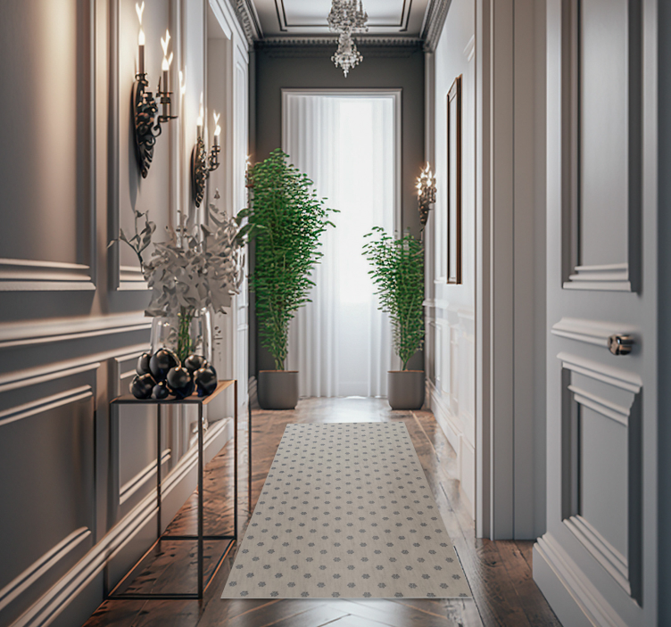 Kuvio pieniä kukkia kukkaisa vinyylimatto - Tenstickers