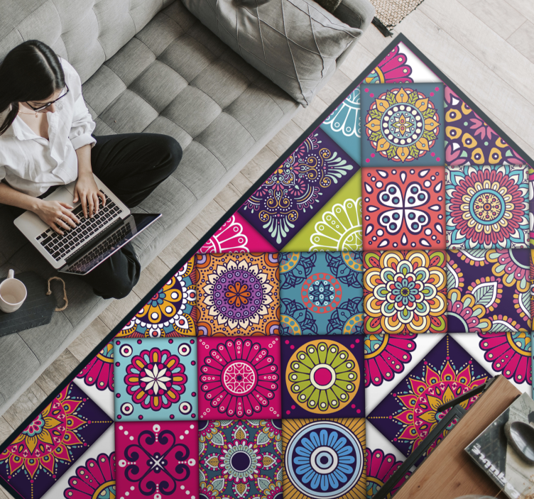 Upea laattakoostumus vinyylimatto - Tenstickers