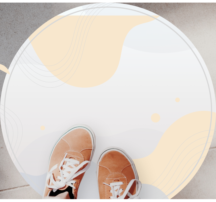 Lempeät aaltokuviot minimalistinen vinyylimatto - Tenstickers