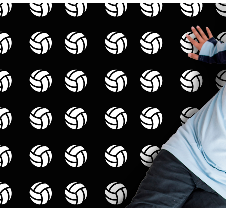 Lentopallo kuvio peli vinyylimatto - Tenstickers
