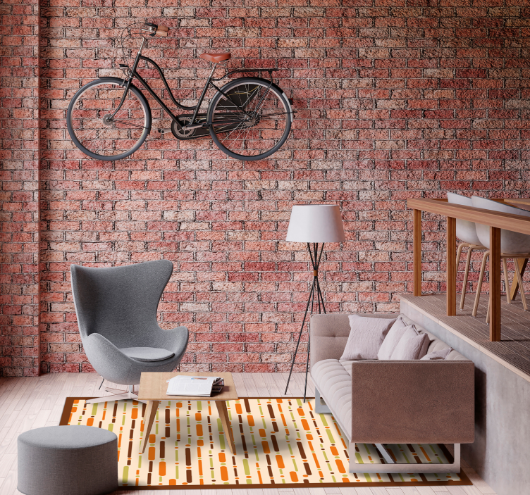 Lineaarinen kuviollinen sisustus vinyylimatto raidallinen - Tenstickers