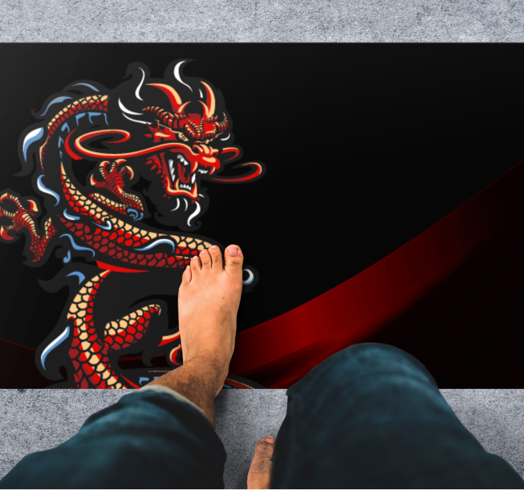 Lohikäärmeen kuva teinin vinyylimatto - Tenstickers