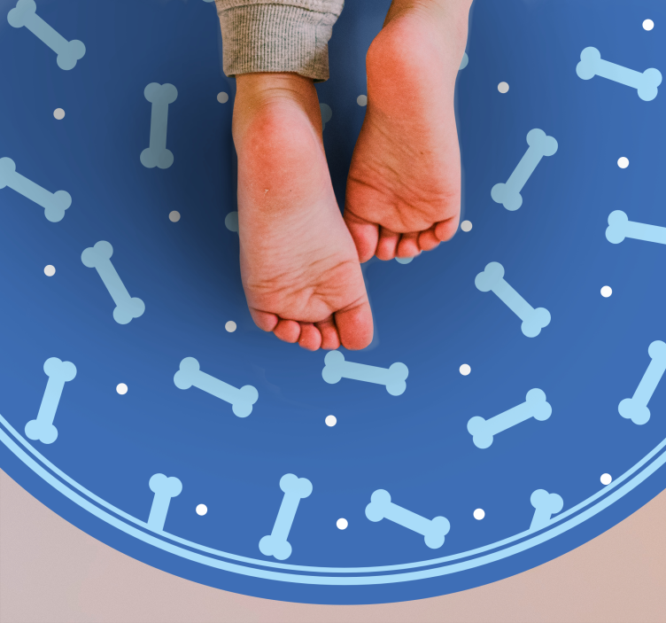 Luukuvioiden leikki pyöreä vinyylimatto - Tenstickers