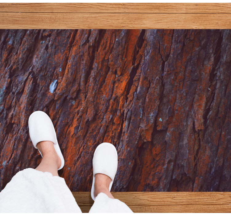 Maalaismainen kuori puu vinyylimatto - Tenstickers