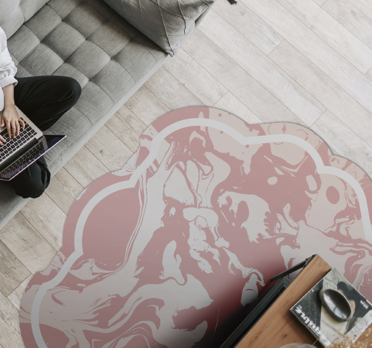 Marmoroituja pyörteitä Tekstuuri vinyylimatto - Tenstickers