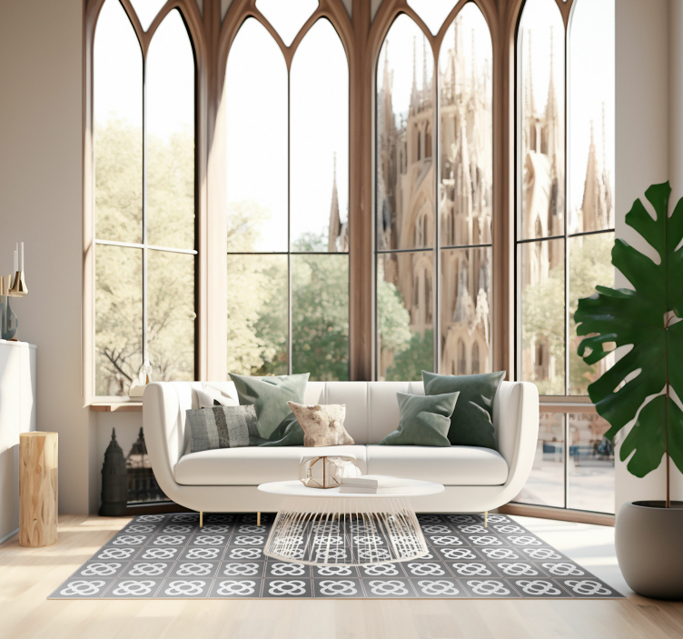 Matto pvc panot barcelona mosaiikki - Tenstickers