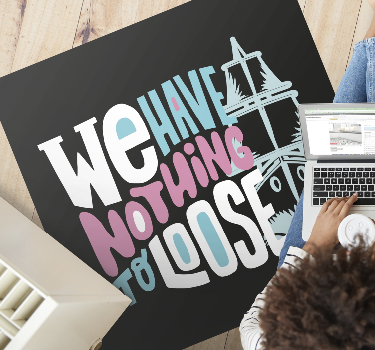 Meillä on löysä lauseke vinyylimatto - Tenstickers