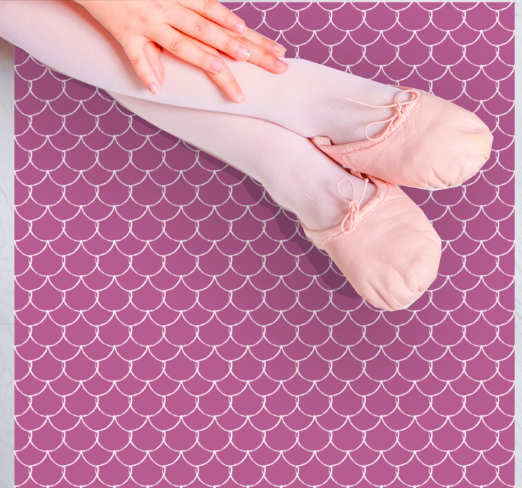 Vaaleanpunaiset merenneitohaitarit eläin vinyylimatto - Tenstickers