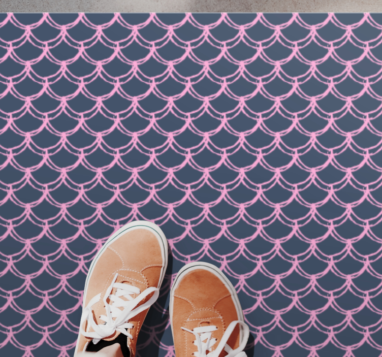 Merenneito laatta kuvio vinyylimatto suorakulmainen - Tenstickers