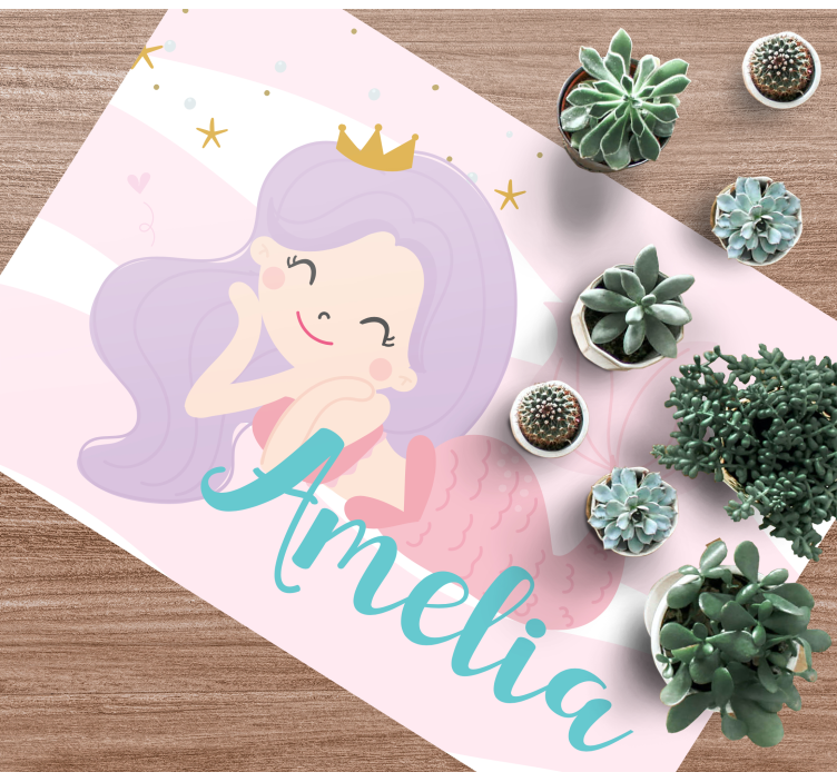 Merenneito prinsessa nimeltä vinyylimatto - Tenstickers