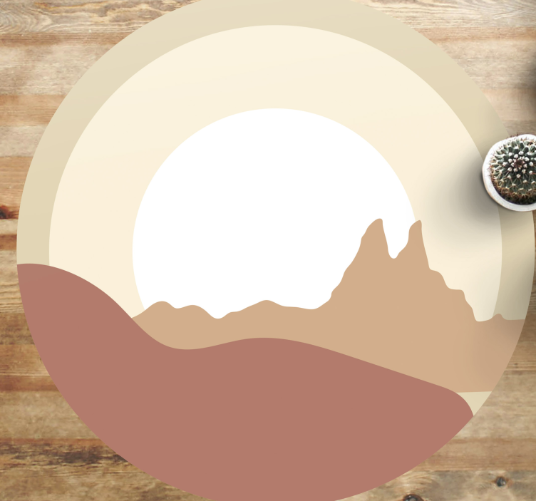 Minimalistinen maisema luonto vinyylimatto - Tenstickers
