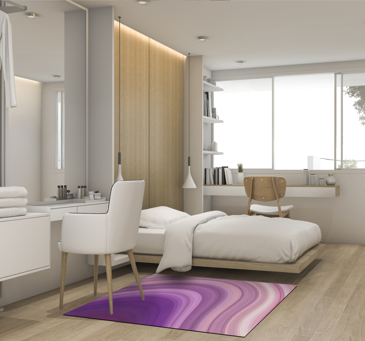Moderni abstrakti violetti pvc-matto - Tenstickers