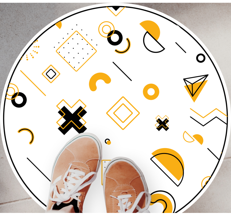 Moderneja matemaattisia muotoja geometrinen vinyylimatto - Tenstickers