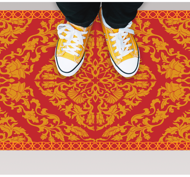 Monimutkainen kukka-elementti mandala vinyylimatto - Tenstickers