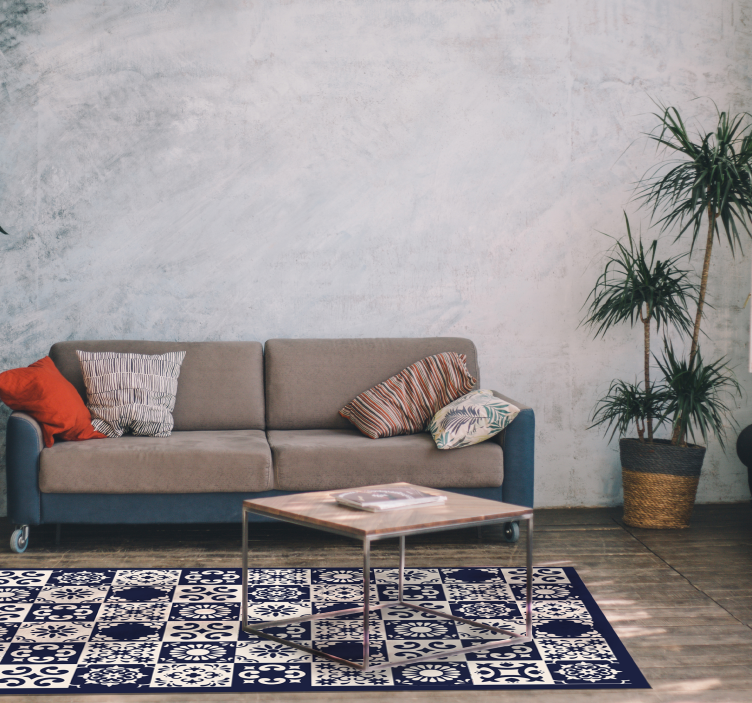 Monimutkaista laattatyötä laatta vinyylimatto - Tenstickers